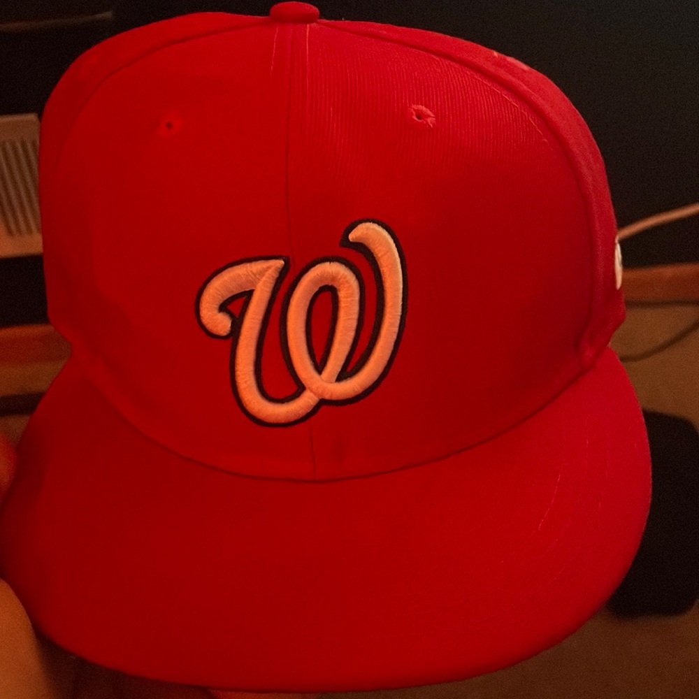 Red Fitted Hat